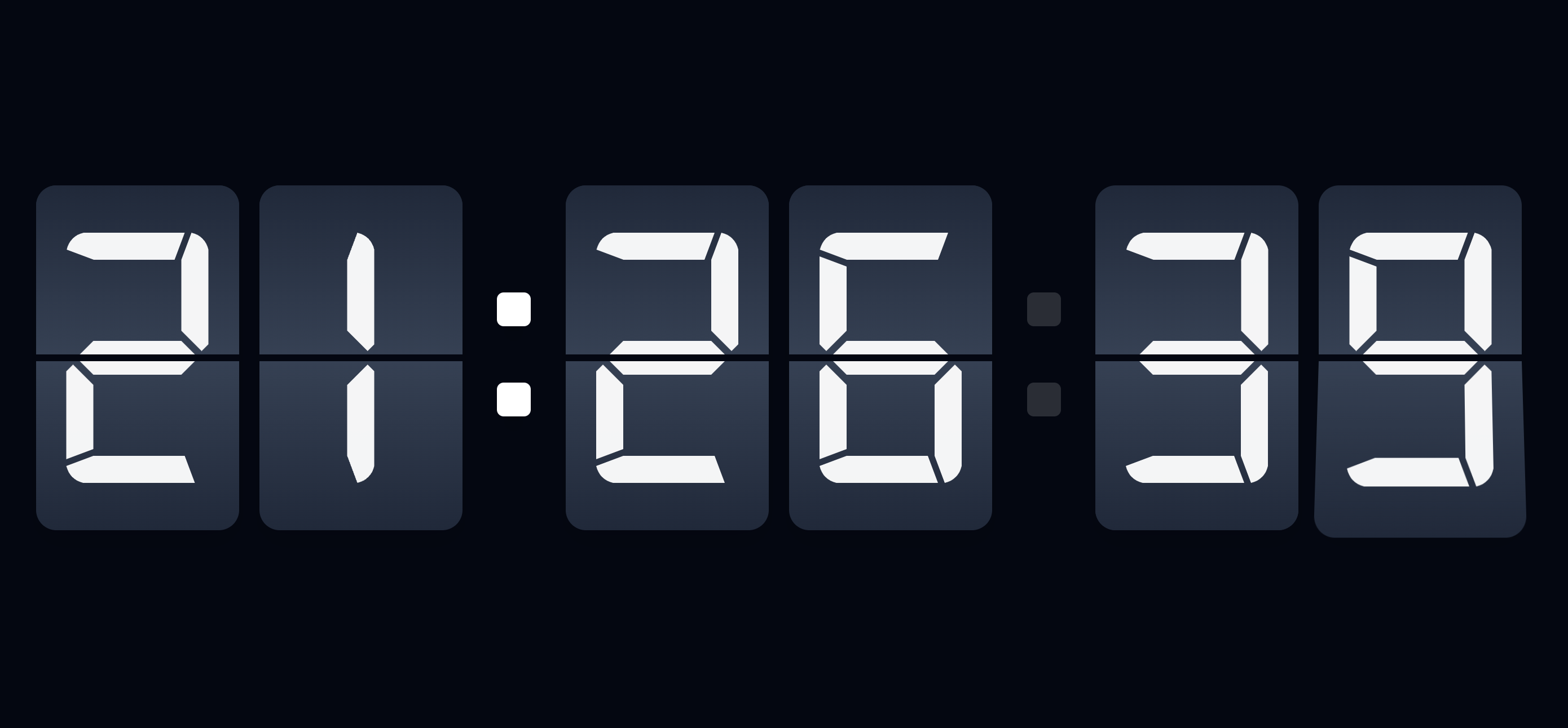 online clock, online fullscreen clock with second